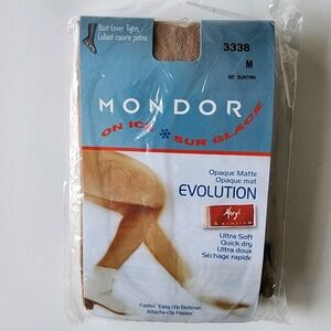 Mondor Evolution Ice‎ Skate Boot Cover Tights 3338 Ladies Medium Suntan Skating